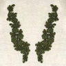 Beaded Corded Floral Lace Applique
