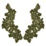 Beaded Floral Lace Applique