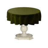 Tablecloth Dull Bridal Satin Fabric - Solid Color, 42" Round (1 Piece)