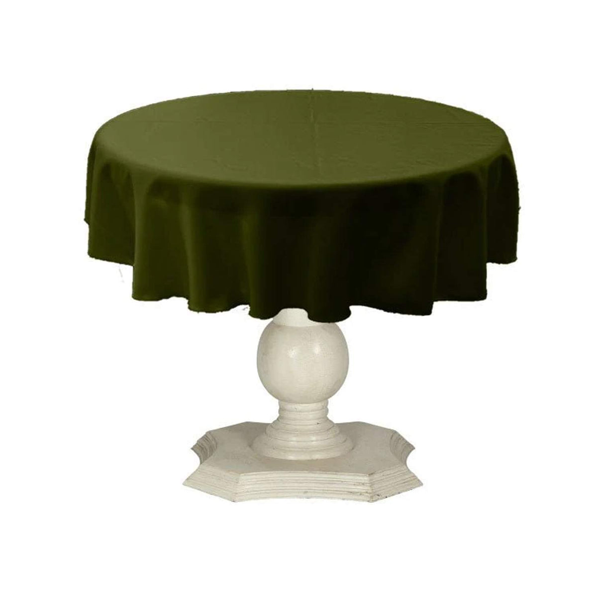 Dull Bridal Satin Fabric - Solid Color, 51" Round (1 Piece)