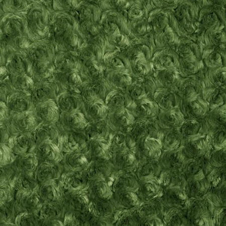 Swirl Rosebud Faux Fur Fabric - 100 Percent Polyester Faux Fur Fabric, Rose Pattern, 60" Width, 11 MM Pile Length (1 Yard)