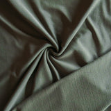 Brushed Back Jersey Knit Fabric Olive Green Striped Poly Spandex