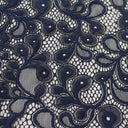 Olivia Stretch Lace Nylon Spandex Fabric - White, Black, Navy, Teal, Nude, Merlot, 57/58" Width (1 Yard)