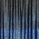 Short Ombre Stretch Mesh Sequin Polyester Fabric - Navy/Burgundy, Blue/Silver, Silver/Gold, Black/Blue, Black/Copper, 48/50" Cut Width, 35-36" Usable Width (1 Yard)
