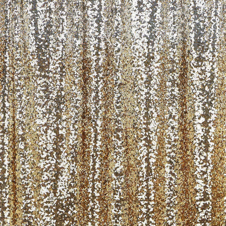 Ombre Stretch Mesh Sequin Polyester Fabric - Blue/Silver, 46" Width (1 Yard)