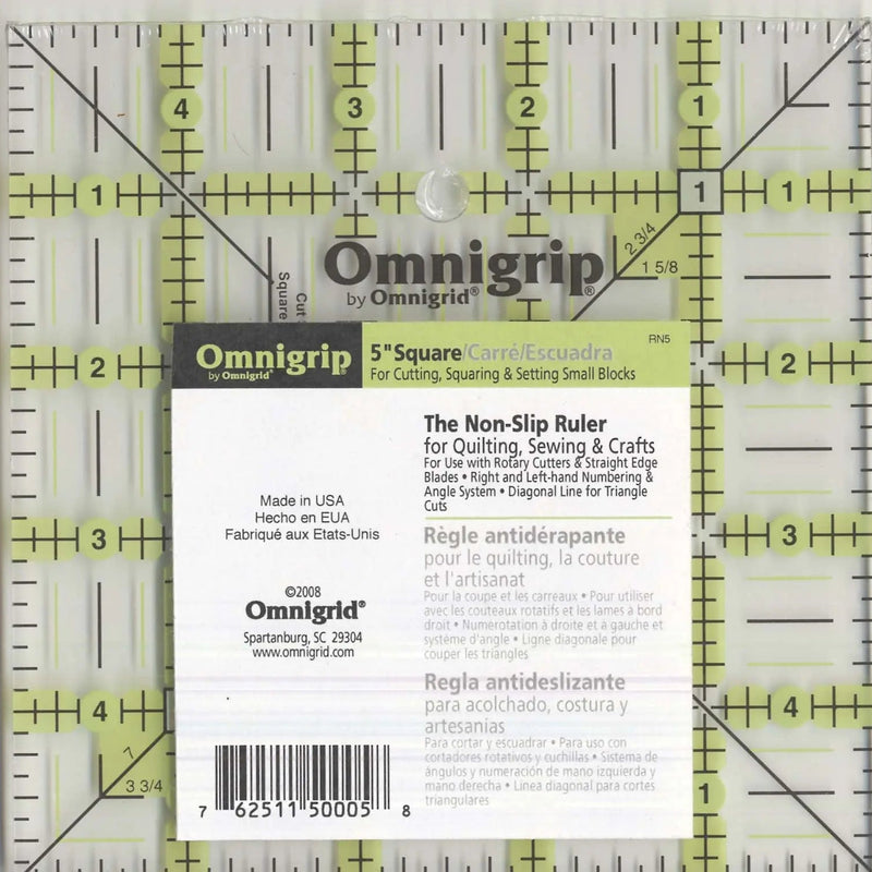 Quilting Ruler Acrylic 5in Square