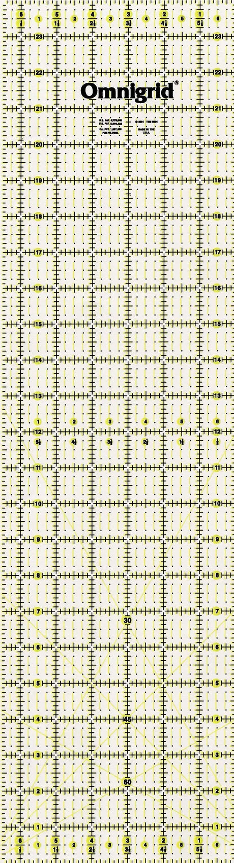 Acrylic Quilting Ruler 6.5in x 24in Clear