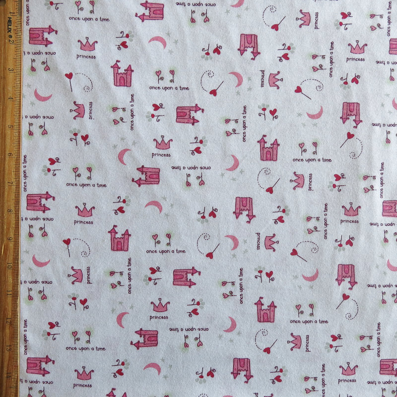 Poly Cotton Jersey Knit Once Upon a Time 35" Remnant