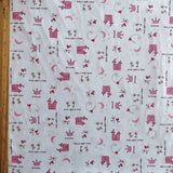 Poly Cotton Jersey Knit Once Upon a Time 35" Remnant