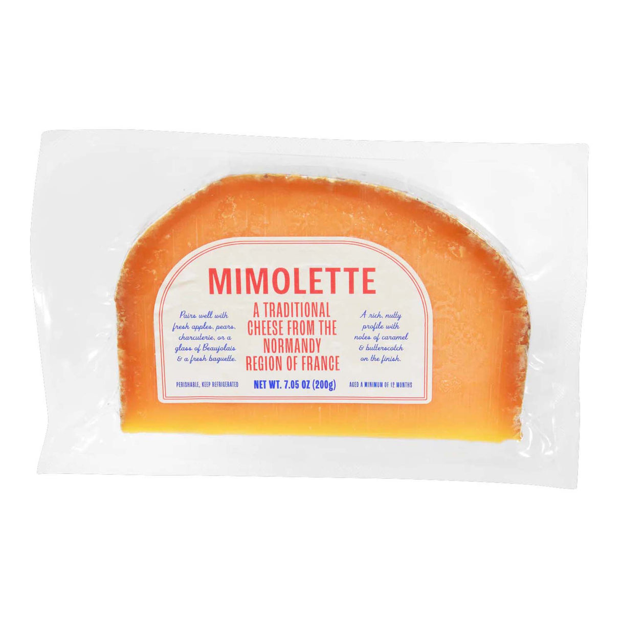 Mimolette Cheese – Aged Normandy French Cheese with Butterscotch Hue, Nutty & Buttery Flavor