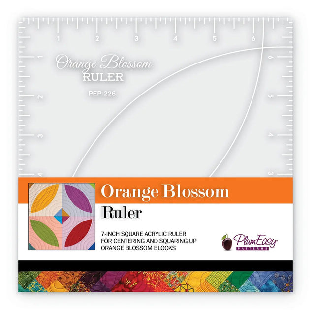 Acrylic Orange Blossom Ruler 7in