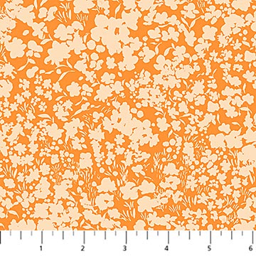 Cotton Fabric Orange Fields Flourish 44/45