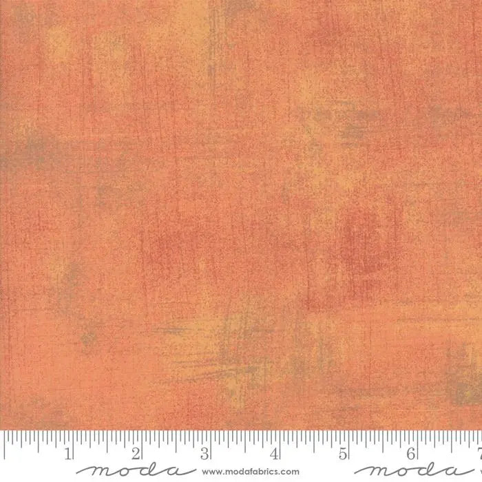 Cotton Print Orange Grunge Basics Canteloupe 44/45" Per Yard