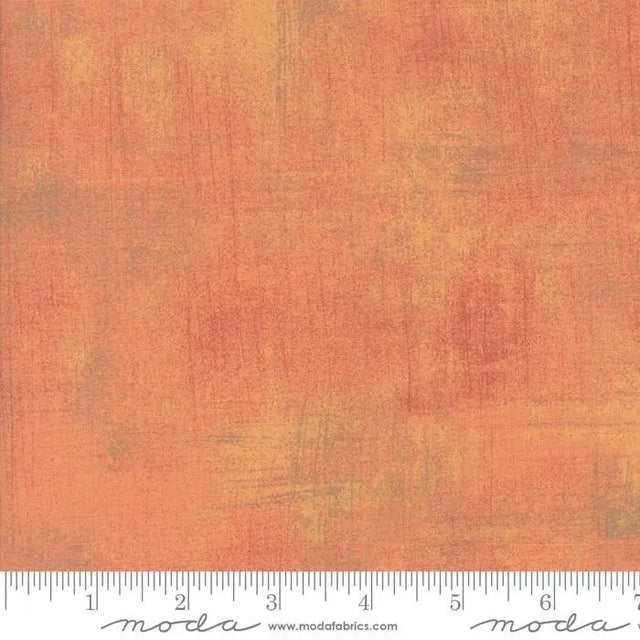 Cotton Print Orange Grunge Basics Canteloupe 44/45" Per Yard