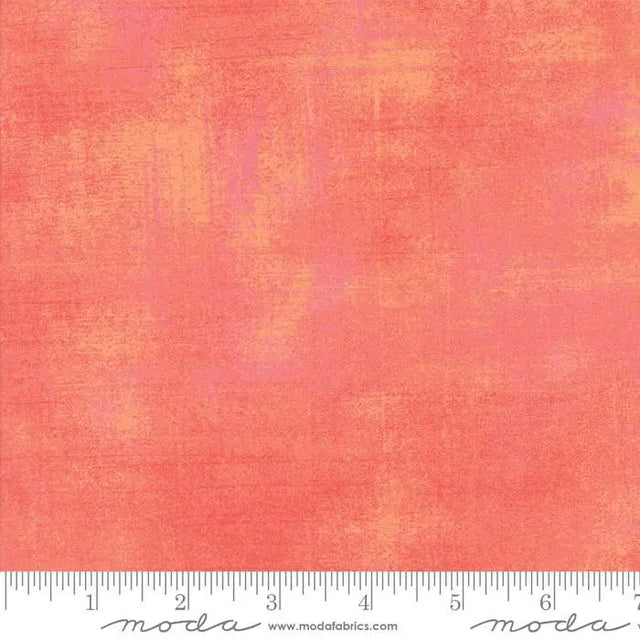 Cotton Print Orange Grunge Basics Papaya Punch 44/45"