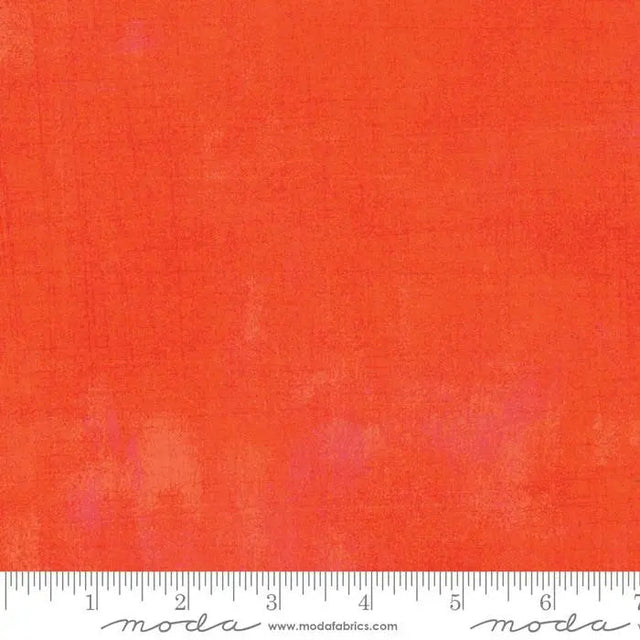 Cotton Fabric Orange Grunge Basics Tangerine 44/45" Per Yard