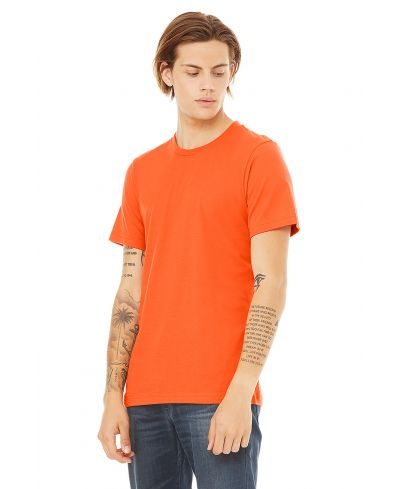 Bella Canvas 3001 Airlume Combed And Ring-Spun Cotton Fabric - Orange, Crewneck, Short Sleeve, Unisex (1 Piece)