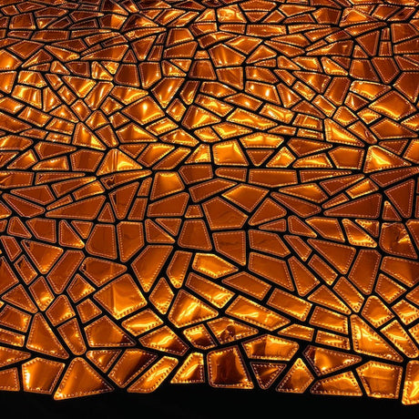 Stretch Velvet Metallic Foil Fabric