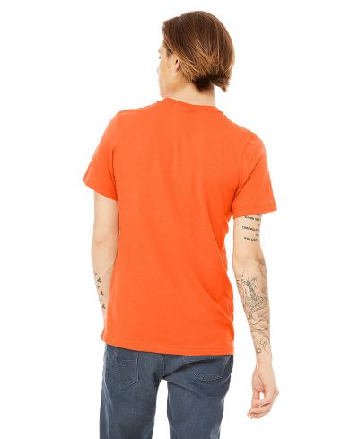 Bella Canvas 3001 Airlume Combed And Ring-Spun Cotton Fabric - Orange, Crewneck, Short Sleeve, Unisex (1 Piece)
