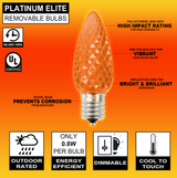 C9 Platinum Elite LED SMD Bulb (25 bulbs/bag) - Faceted, Orange