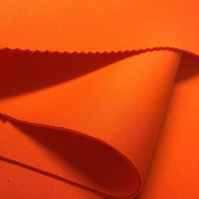 Orange Super Techno Neoprene Scuba Knit 4-way Stretch Fabric
