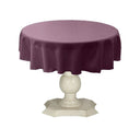 Tablecloth Dull Bridal Satin Fabric - 54" Round, Color Options (1 Piece)
