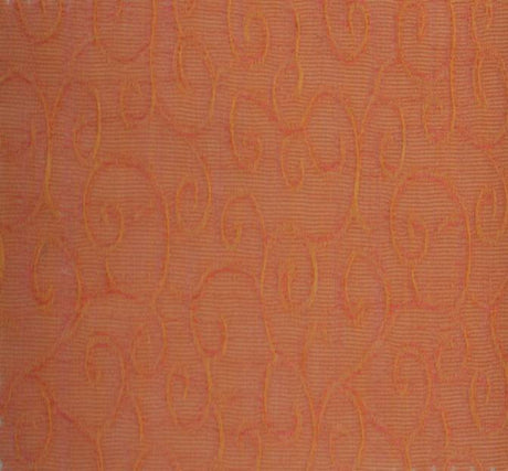 1 yarda de tela de organza Jacquard con remolino durazno, 57/58 pulgadas de ancho