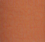Organza Jacquard WG05016 Swirl Peach Polyester Fabric - Swirl Peach, 57/58" Width (1 Yard)