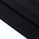ITY Interlock Twist Yarn Polyester Spandex Fabric - Black, White, Solid, 58-60" Width (1 Yard)