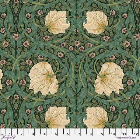 Quilting Cotton Original Morris & Co Small Pimpernel Green