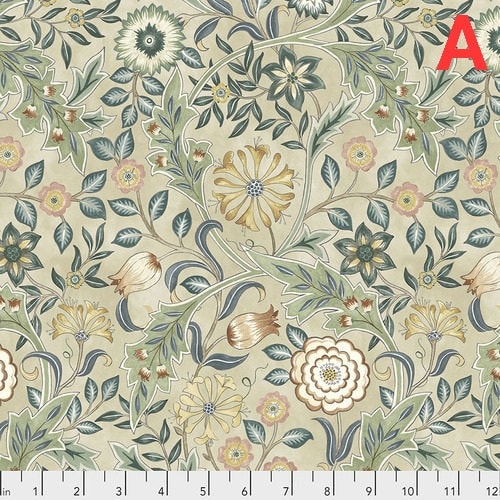 Quilting Cotton Orkney Collection William Morris Floral 100% Cotton