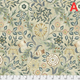 Quilting Cotton Orkney Collection William Morris Floral 100% Cotton