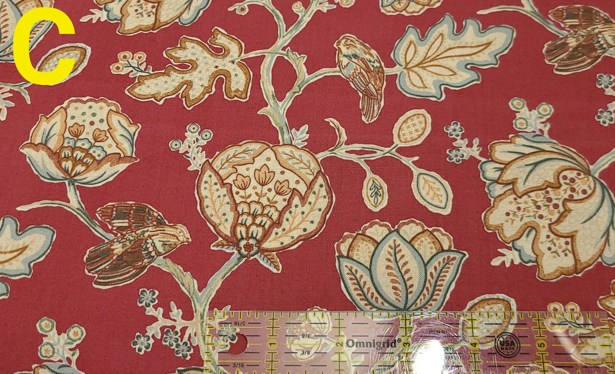 Quilting Cotton Orkney Collection William Morris Floral 100% Cotton