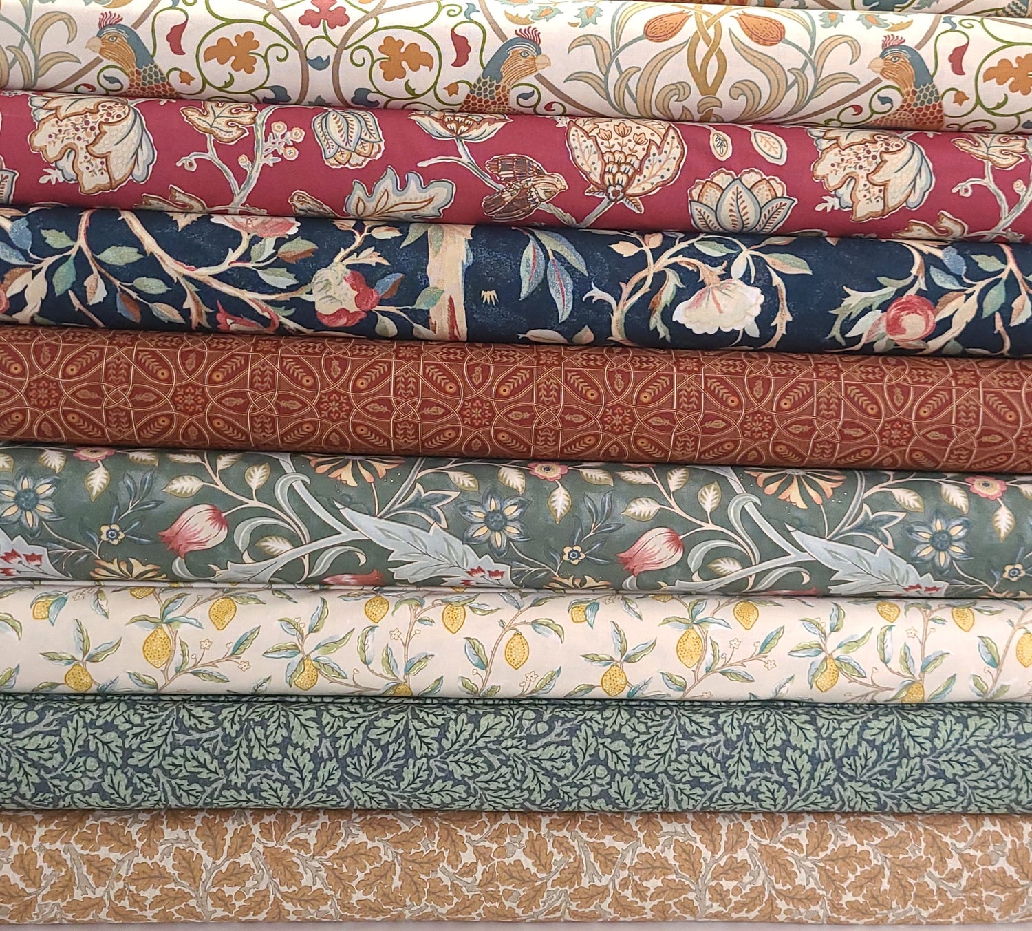 Quilting Cotton Orkney Collection William Morris Floral 100% Cotton