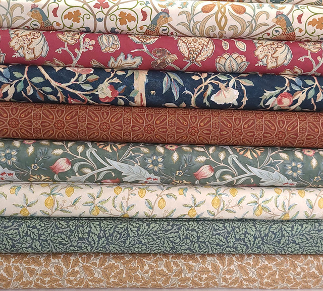 Quilting Cotton Orkney Collection William Morris Floral 100% Cotton