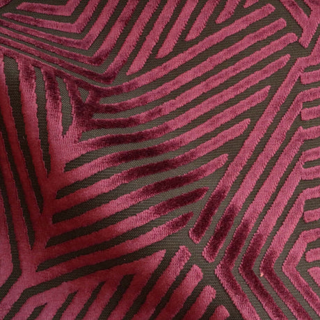 Burnout Velvet Upholstery Fabric Aurora Geometric