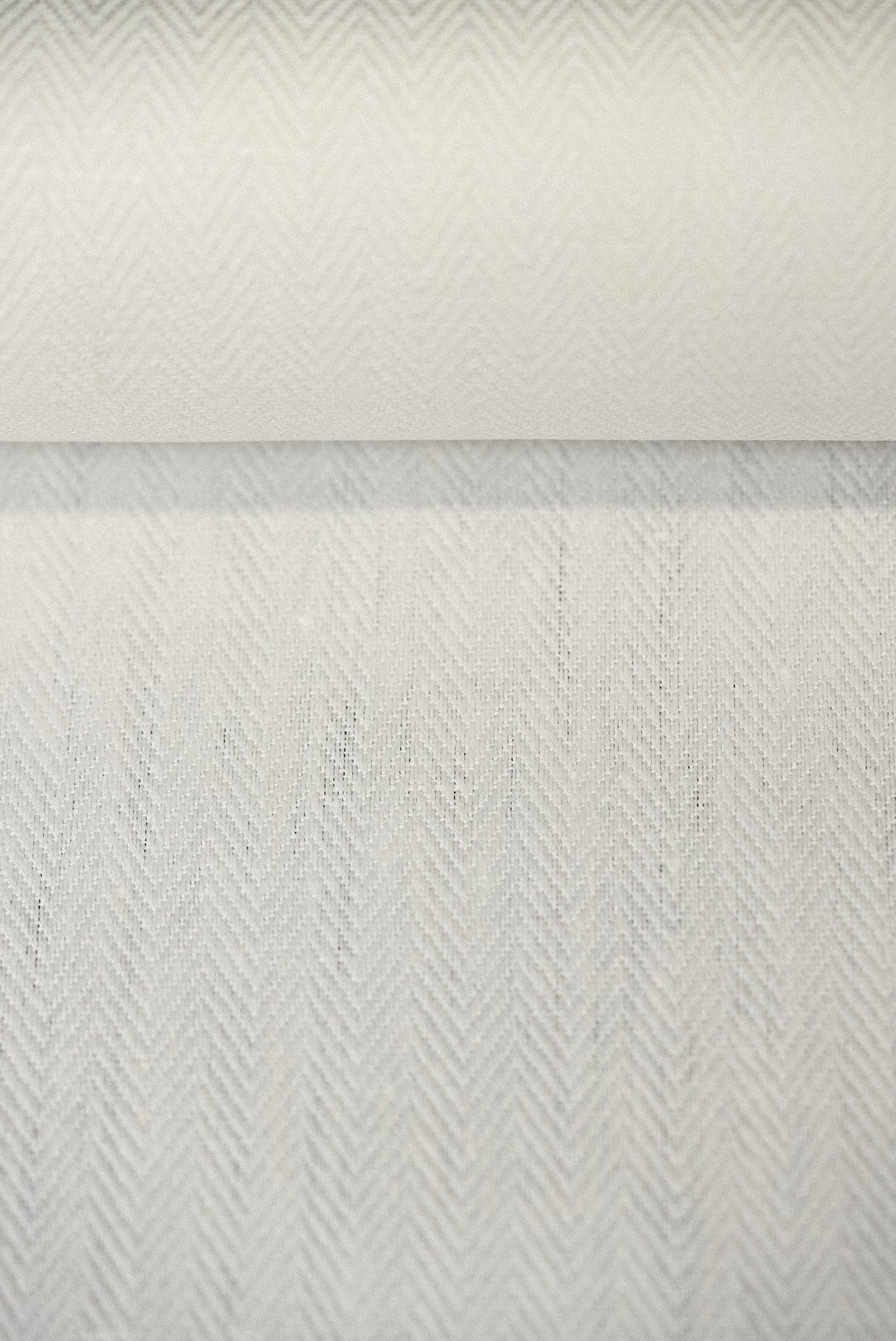 Linen Herringbone Fabric Ivory