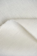 Linen Herringbone Fabric Ivory