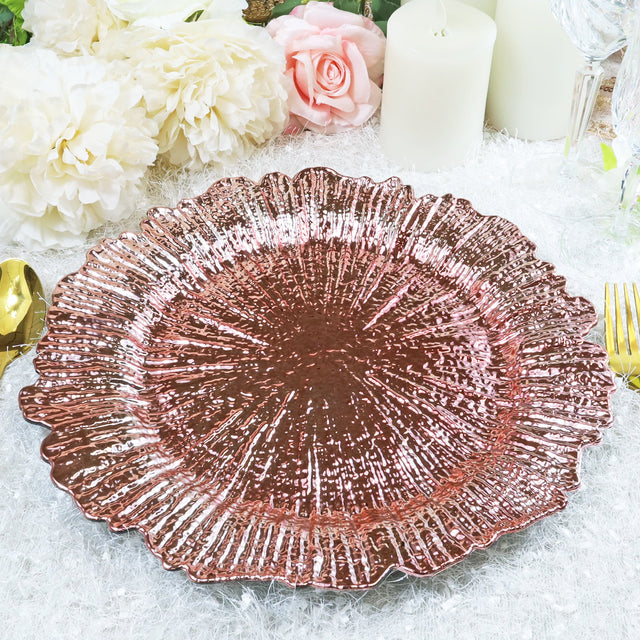 Rose Pink Acrylic Charger Plate 13 Inch