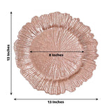 Rose Pink Acrylic Charger Plate 13 Inch