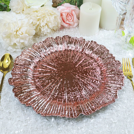 Rose Pink Acrylic Charger Plate 13 Inch