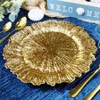 Gold Reef Acrylic Charger Plate 13 Inch