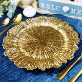 Gold Reef Acrylic Charger Plate 13 Inch