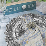 Acrylic Charger Plate 13 Inch Silver Reef