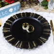Acrylic Charger Plate 13" Black Scallop Rimmed