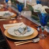 Gold Metallic Acrylic Charger Plates 13"