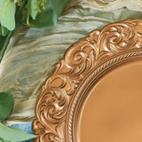 Vintage Acrylic Charger Plate 13" Copper