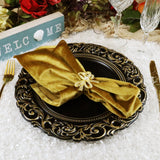 Antique Black Vintage Acrylic Charger Plate
