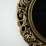 Antique Black Vintage Acrylic Charger Plate