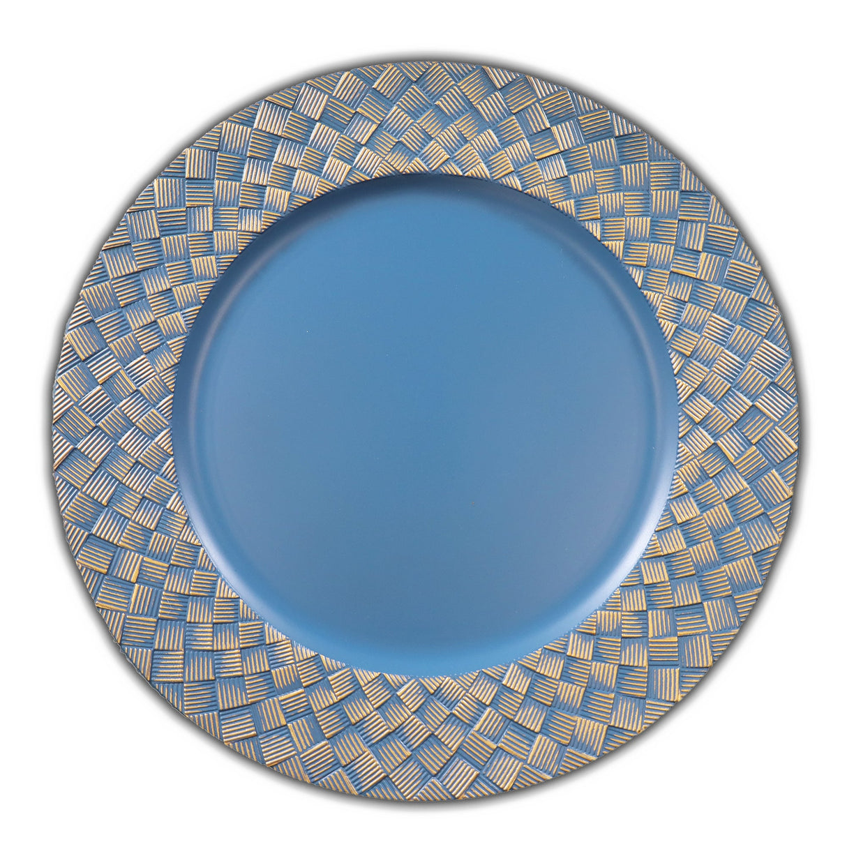 Acrylic Charger Plates 13" Checkered Edge